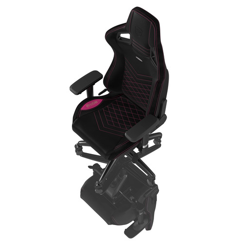 Black Pink Noblechairs Epic Faux Leather Gaming Chair Temple